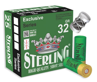 Sterling Exclusive Series 12 gauge #4 2 3/4 INCH 1 1/8 OZ (32g), Box Qty 25