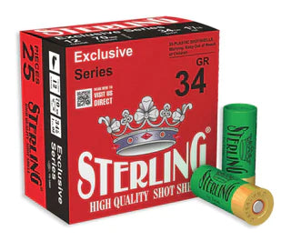 Sterling Exclusive Series 12 gauge #6 2 3/4 INCH 1 3/16OZ (34g), Box Qty 25