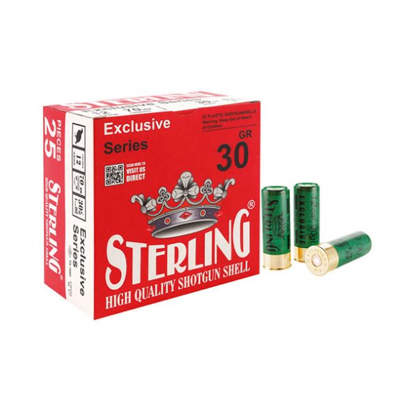Sterling Exclusive Series 12 gauge #5 2 3/4 INCH 1 1/16 OZ (30g), Box Qty 25